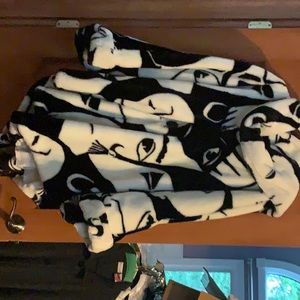 DONNYBROOK Faux Fur Jacket Coat Art Deco Picasso